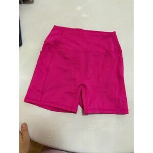 Bright pink shorts, size, small gym, workout activewear, butt lifting squat prf